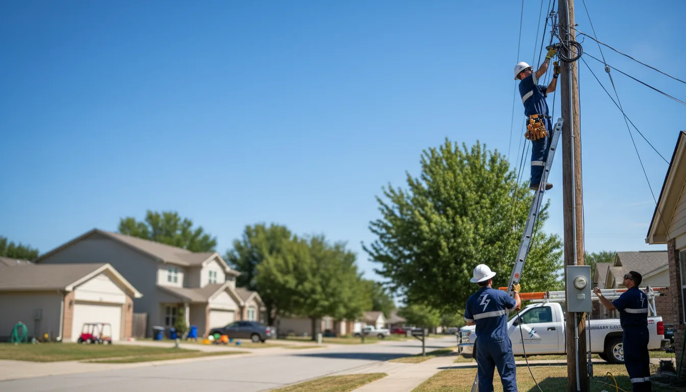 Residential electrician providing installation services in Cherokee, TX
